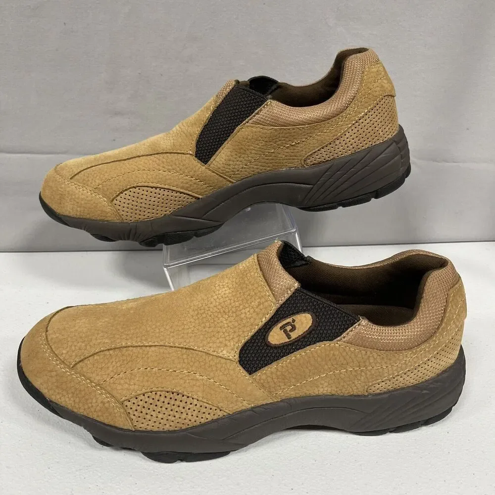 Propet M6002 Mens Ravine Washer Slip-on Slip Resistant Pewter Suede Nubuck Sz 11